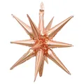 Globo de papel de aluminio de estrella explosiva oro rosa 22 pulgadas para fiestas - Rosa oro