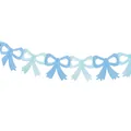 Ghirlanda di farfalle di carta blu e azzurro per decorazione festa compleanno - Fiocco Blu