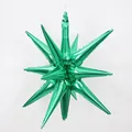 Levendige metallic groene 12-punts ster folieballon voor feest- en feestdagdecoraties - Groen