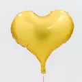 Palloncino gonfiabile a cuore in oro da 22 pollici con nastro rosa per feste - Oro
