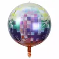 Dettaglio palloncino 4D stile palla da discoteca con motivi a pixel e stelle colorate - Gradient Color Disco Ball