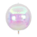 Ballon sphérique irisé en aluminium 4D avec finition nacrée pour décor de fête - 10"