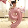 40-inch pearlescent pink number 9 foil balloon for kids first birthday party decor - Number 9