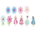 Set met cartoonbloemen en prinsessen voor verjaardagsdecoratie van babyfeestjes - Bloemenfee Prinses / Ins Bloemenfee Slinger
