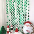 Grüner Weihnachtsbaum-Folienvorhang als festliche Wanddekoration für Weihnachtsfeiern - Kiefer / Grün