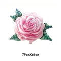 Dettaglio palloncino in alluminio a forma di rosa 79x66cm per decorazioni per feste - Rosa