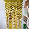 Golden heart foil fringe curtain for party wall decoration made of shiny PET material - Gold Heart / Gold