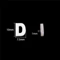 White freshwater shell letter D bead for DIY handmade jewelry bracelets and necklaces - Letter D