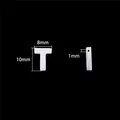 White freshwater shell bead in letter T shape for DIY jewelry making 10mm size - Letter T