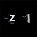 White freshwater shell letter Z bead for DIY jewelry making with 10mm height dimension - Letter Z