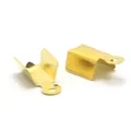 Terminali a morsetto dorati per nastri per creazione di gioielli fai da te e collane - 3*6mm (1000 pezzi/confezione) (FKG047) / Oro