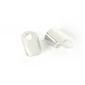 Capicorda in metallo argento per creazione gioielli fai-da-te e collane - 3*6mm (1000 pezzi/confezione) (FKG047) / Oro bianco