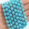 Blaue facettierte Türkis-Steine in Hexagonalform für DIY Schmuckherstellung Armbänder - Gefärbter Türkis