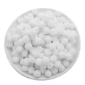 Pompon in rete bianca da 1,5 cm per fermagli per capelli e creazione di gioielli DIY - 15mm (30 pezzi/confezione) / Bianco