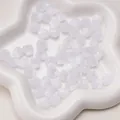 10mm translucent white faceted resin beads with gradient cat-eye effect for jewelry DIY - 10mm (Aperture approx 1.5mm) - 10 Pieces/Pack / White