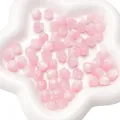 Pink 10mm iridescent cat-eye resin octagonal beads for DIY jewelry making and bracelets - 10mm (Aperture approx 1.5mm) - 10 Pieces/Pack / Pink