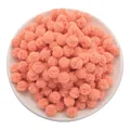 Palline di rete elastica rosa corallo da 1,5cm per accessori capelli fai-da-te - 15mm (30 pezzi/confezione) / Arancione