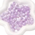 Perline ottagonali da 10mm in resina occhio di gatto viola per creazione gioielli fai da te - 10mm (Apertura circa 1,5mm) - 10 Pezzi/Confezione / Viola