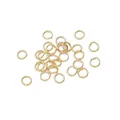 Goldene 14K goldgefüllte offene Binderinge für DIY-Schmuckherstellung und Verbinden - 50 Stück/Packung (5x0.7mm) / Gold