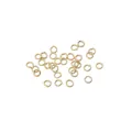 Polierte 14K goldgefüllte runde offene Biegeringe für DIY-Schmuckverbindungen - 100 Stück/Packung (3x0.5mm) / Gold