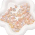 Perle ottagonali in resina da 10mm con sfumatura blu e arancione per gioielli fai-da-te - 10mm (Apertura circa 1,5mm) - 10 Pezzi/Confezione / Blu Polvere Chiaro
