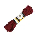 Roll of wine red wavy zig-zag polyester ric-rac trim ribbon for sewing and DIY crafts - 15 Yards/Pack (Approx 25g) / Burgundy