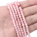 Pink synthetic stone beads 4-6mm for DIY jewelry making and handmade bracelets - 8mm-38cm-Approx 50pcs / Pink Round Bead