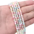 Colorful pastel synthetic gemstone beads strands in pink blue and green for DIY jewelry - 8mm-38cm-Approx 50pcs / Colorful Green Jade Bead