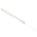 Cordon minimaliste en silicone liquide beige pour téléphones mobiles et clés - Blanc Antique