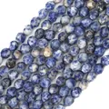 Faceted natural blue sodalite stone beads for DIY jewelry making handmade crafts - Sodalite