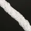 Strand of 8mm faceted transparent glass crystal square beads for DIY jewelry making - 8mm (20 Pieces/Pack) / Clear White