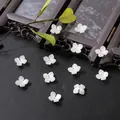 DIY white 14mm acetate flower petal beads for handmade cherry blossom hairpins - 14mm (10 Pieces/Pack) / White