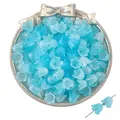 Frosted light blue lily of the valley acrylic beads for DIY jewelry and accessory making - Lily Valley Lake Blue Gradient