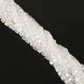 8mm transparent AB coated crystal glass cube spacer beads for DIY jewelry making - 8mm (20 Pieces/Pack) / AB White