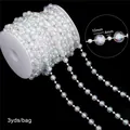 Iridescent 10mm and 4mm faceted beaded chain for DIY wedding decor, 3 yards per bag - Faceted Ball Style (bsd472) / 10mm & 4mm (3 Yards/Pack) / AB Color
