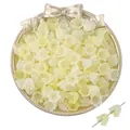 Pale yellow acrylic lily of the valley beads for DIY jewelry and handmade accessories - Lily Valley Daffodil Yellow Gradient