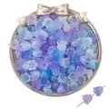 Lavender and blue gradient lily of the valley acrylic flower beads for DIY jewelry - Lily Valley Starry Blue Purple Gradient