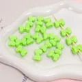 Lichtgroene acryl strikkralen met gladde jelly-textuur voor DIY-sieraden maken - 5 stuks/verpakking (15x11mm) / Groen