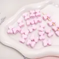 Rosa Acryl-Schleifenperlen für DIY-Schmuckherstellung und handgefertigte Armbänder - Rosa