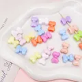 Perlmutt-Acryl-Bogenperlen in verschiedenen Makronenfarben für DIY-Schmuck - Zufällige Mischfarben