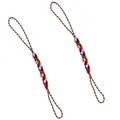 Dragonne de téléphone tressée colorée à double boucle pour bijoux et accessoires faits main - Coloré