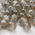 10mm grey-blue and coffee resin round beads for DIY jewelry making and bracelets - 10mm Diameter, 1.5mm Hole (10 Pcs/Pack) / Grey Brown