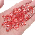 10x8mm koffieboon glazen kralen met rode spiraal voor DIY sieraden maken en armbanden - 20 Stuks/Verpakking (10x8mm) / Rood