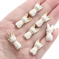 DIY charm bead in gradient Jiji cat shape for handmade bracelets and jewelry making - 10x22mm (1 Piece/Pack) / Gradient White Coffee