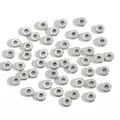 Bulk silver plated alloy spacer beads with flat ring shape for DIY jewelry making - Flat Ring Textured Style (#128) / 50 Pieces/Pack (Diameter 6mm) / Antique Silver