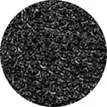 DIY glass seed beads featuring a black dyed-core and clear finish for jewelry making - Black