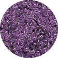Vibrant purple 2-4mm glass seed beads with transparent shell and dyed core for DIY jewelry - Red Purple