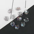 Irisierende Pfingstrosenblütenperlen für DIY-Haarschmuck und Schmuckherstellung - Lochdurchmesser ca. 1,5 mm (20 Stk./Packung) / Großformatig Schillernd Grau