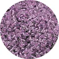 Round purple glass seed beads with metallic inner core for DIY jewelry making - Light Purple