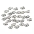 Set mit 25 antiken Silberlegierungs-Abstandshalterperlen mit Textur für DIY-Schmuck - Vintage Perlenrand Abstandhalter Stil (#777) / 50 Stück/Packung (7mm Durchmesser) / Antiksilber